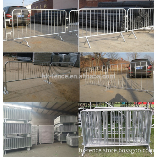 Crowd control concrete barrier for sale,hot dipped galvanized crowd control barrier,temporary crowd barricade,portable barrier